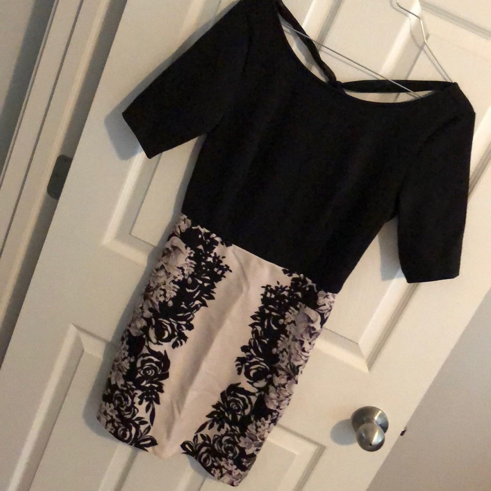Black and white dress